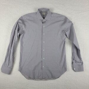 Culturata Dress Shirt Mens Medium / 15.5 Blue Purple Tailored Fit Button Up